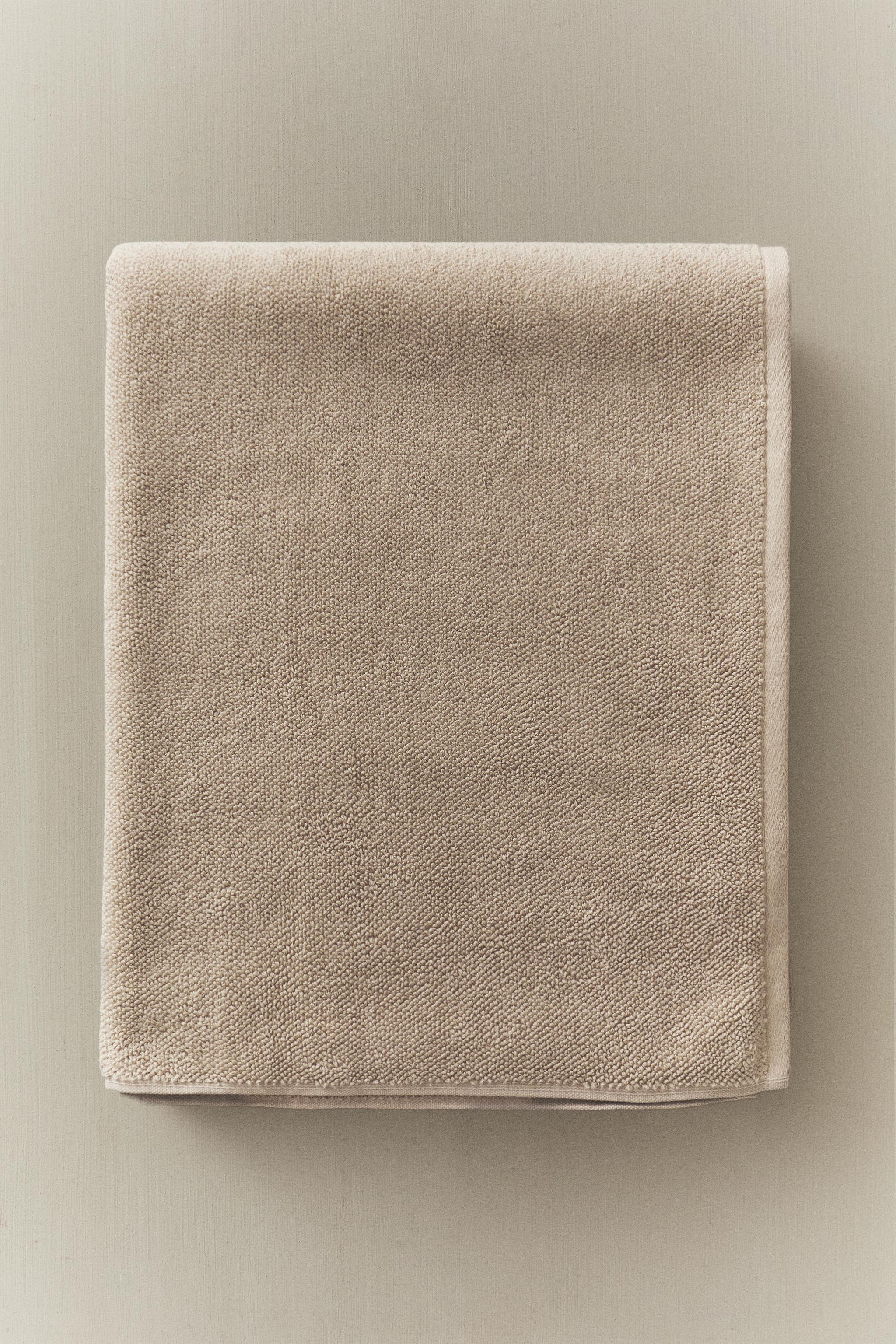 RICE STITCH COTTON BATH TOWEL